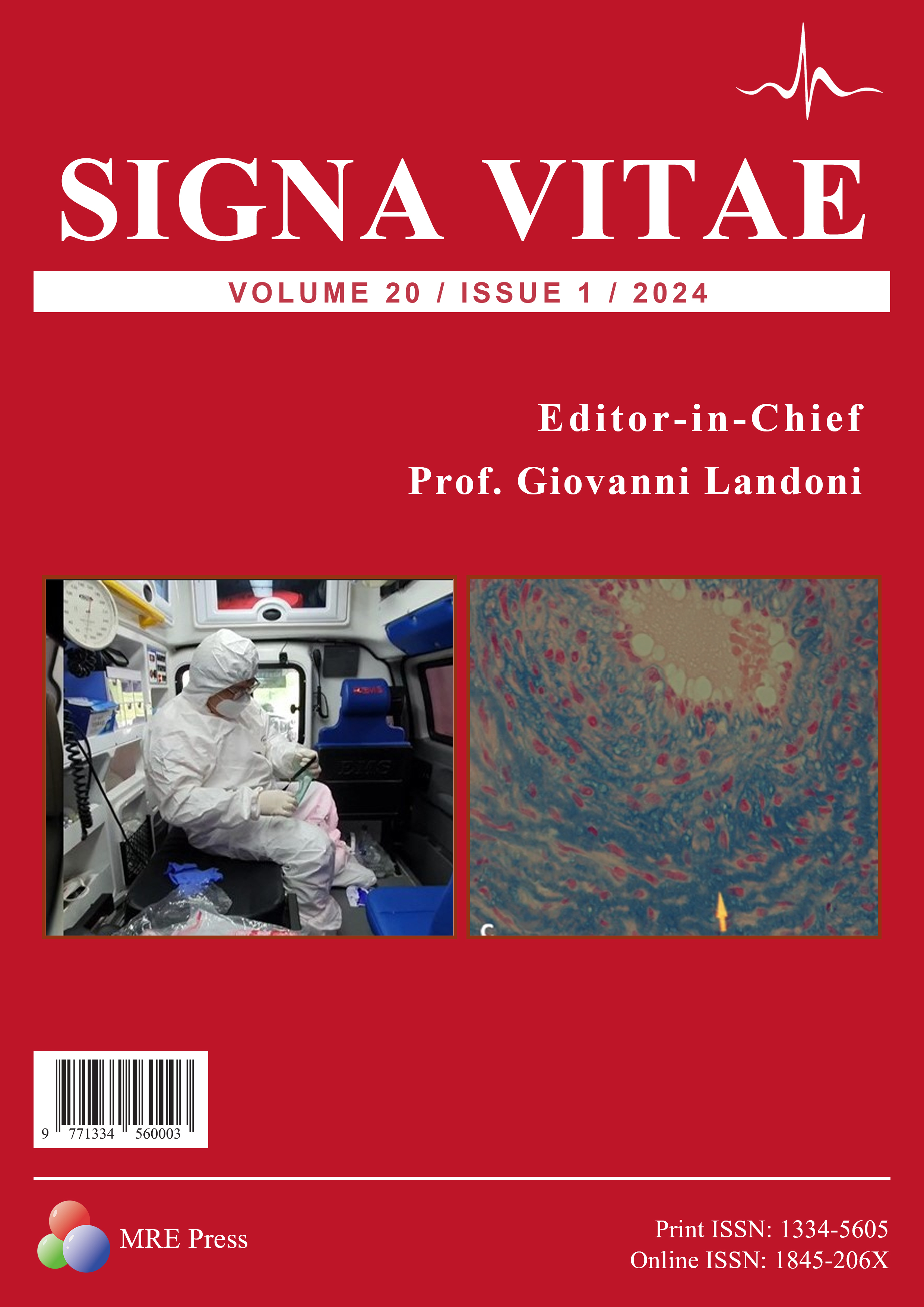 Signa Vitae-Journal of Anesthesiology, Intensive Care Journal 